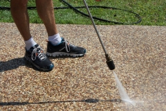 Safe and effective high pressure driveway cleaning