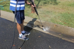 Pressure cleaning is quick and effective